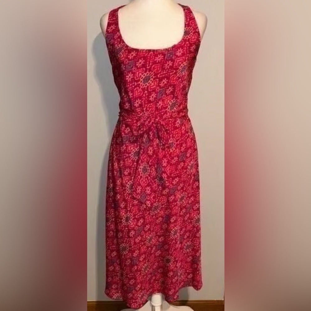 Ralph Lauren Pink Sleeveless Midi Dress - Picture 4 of 11